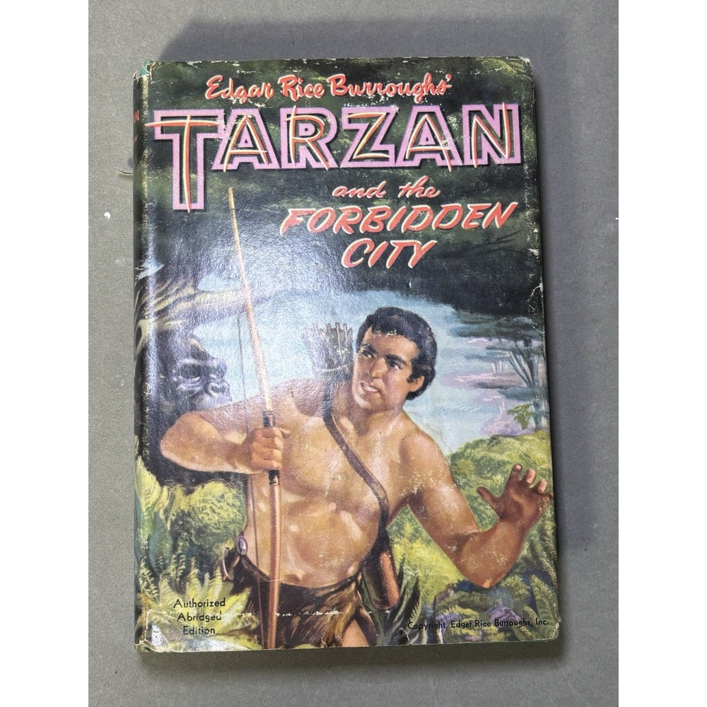 TARZAN AND THE FORBIDDEN CITY by Edgar Rice Burroughs (1952) Whitman hardcover